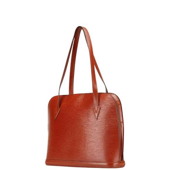 LOUIS VUITTON Authentic Brown Leather Shoulder Bag - Picture 2 of 15